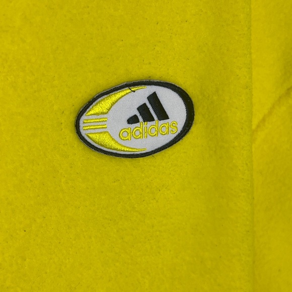 Vintage Adidas Yellow Half Zip Sport Pullover Size XL - Picture 2 of 10